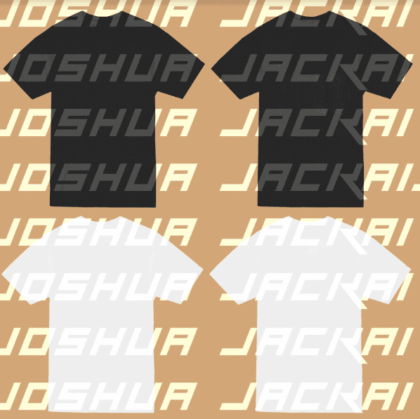White Black T Shirt Photoshop Mock Template - Joshua Jackai The #1 Graphic Design Agency For E-Commerce Businesses
