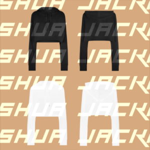 Black & White Crop Hoodie Photoshop Template