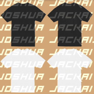 White & Black T-Shirt Photoshop Template