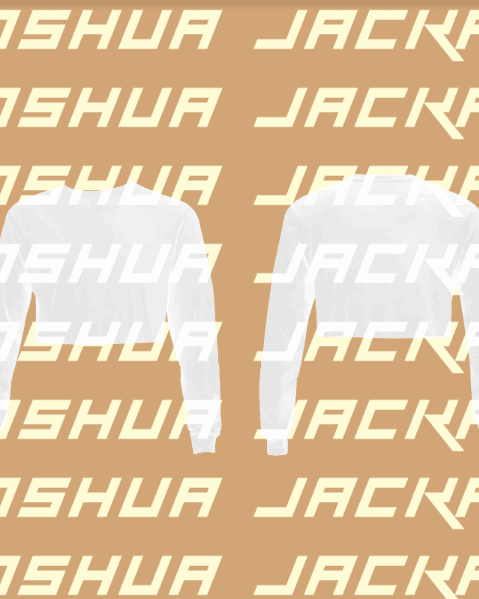 White Crop Long Sleeve Photoshop Mock Template uai - Joshua Jackai The #1 Graphic Design Agency For E-Commerce Businesses