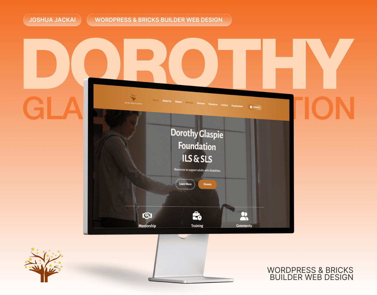 Dorothy Glaspie Foundation UI UX Web Design and Development by Joshua Jackai - Joshua Jackai The #1 Graphic Design Agency For E-Commerce Businesses