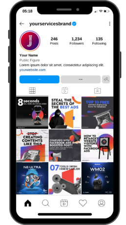 Social Media Content Calendar Design for Marketing Business by Jackai Agency