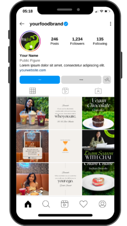 Instagram Social Media Content Calendar Design for Food and Beverage Business by Jackai Agency