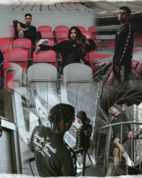 Streetwear Clothing Manufacturers Photo collage of men and women in frontrvnners streetwear clothing