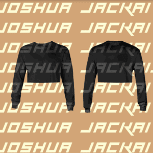 Black Crop Long Sleeve Photoshop Template