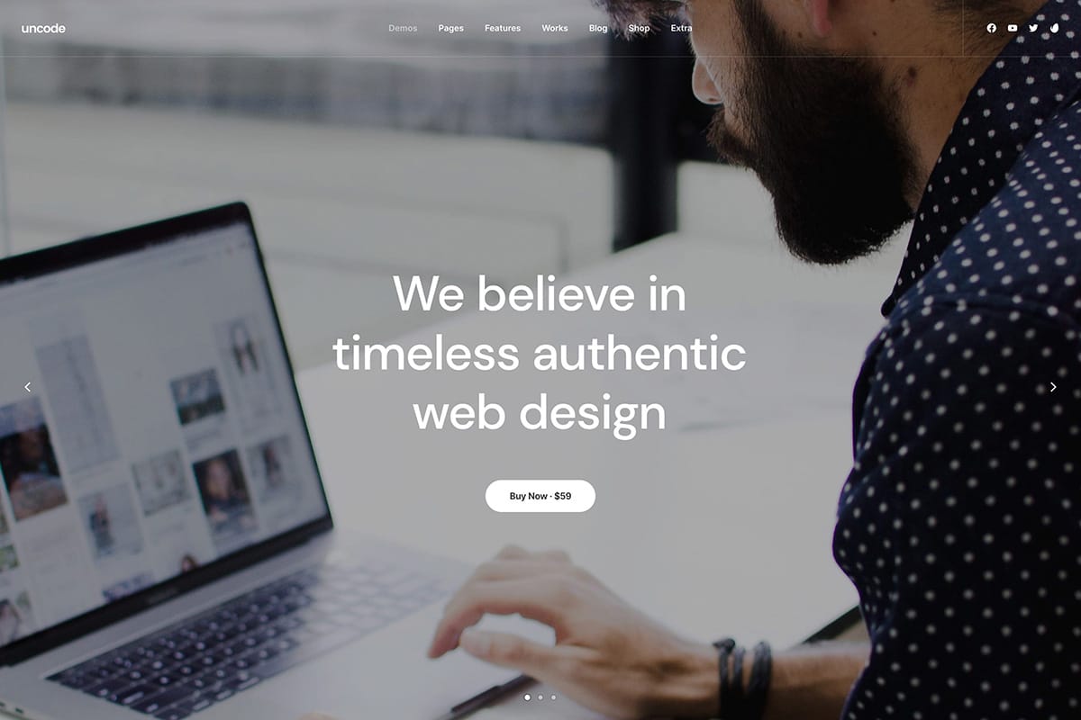 demo homepage Classic Agency Uncode - Joshua Jackai The #1 Graphic Design Agency For E-Commerce Businesses