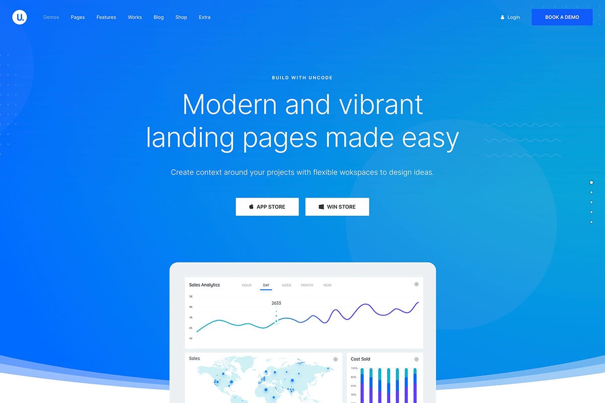 demo homepage Classic Landing Uncode - Joshua Jackai The #1 Graphic Design Agency For E-Commerce Businesses