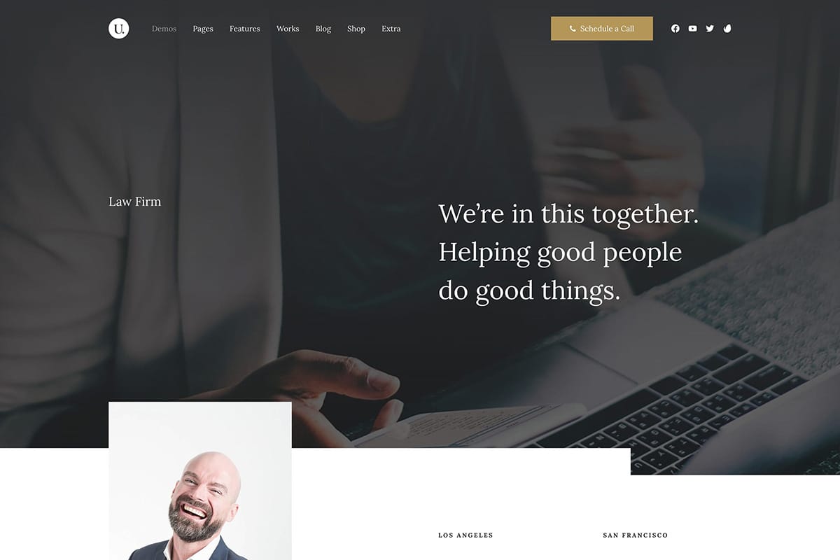 demo homepage Classic Lawyer Uncode - Joshua Jackai The #1 Graphic Design Agency For E-Commerce Businesses