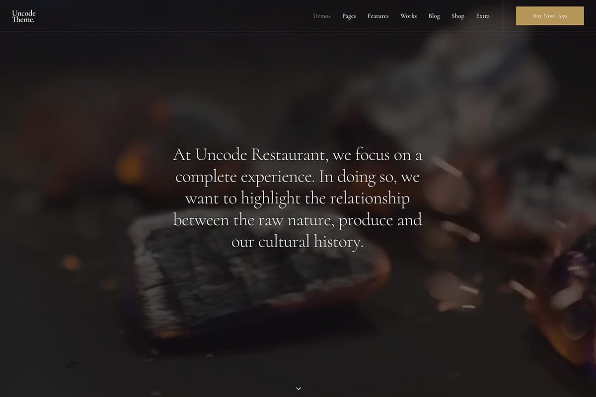 demo homepage Classic Restaurant Uncode - Joshua Jackai The #1 Graphic Design Agency For E-Commerce Businesses
