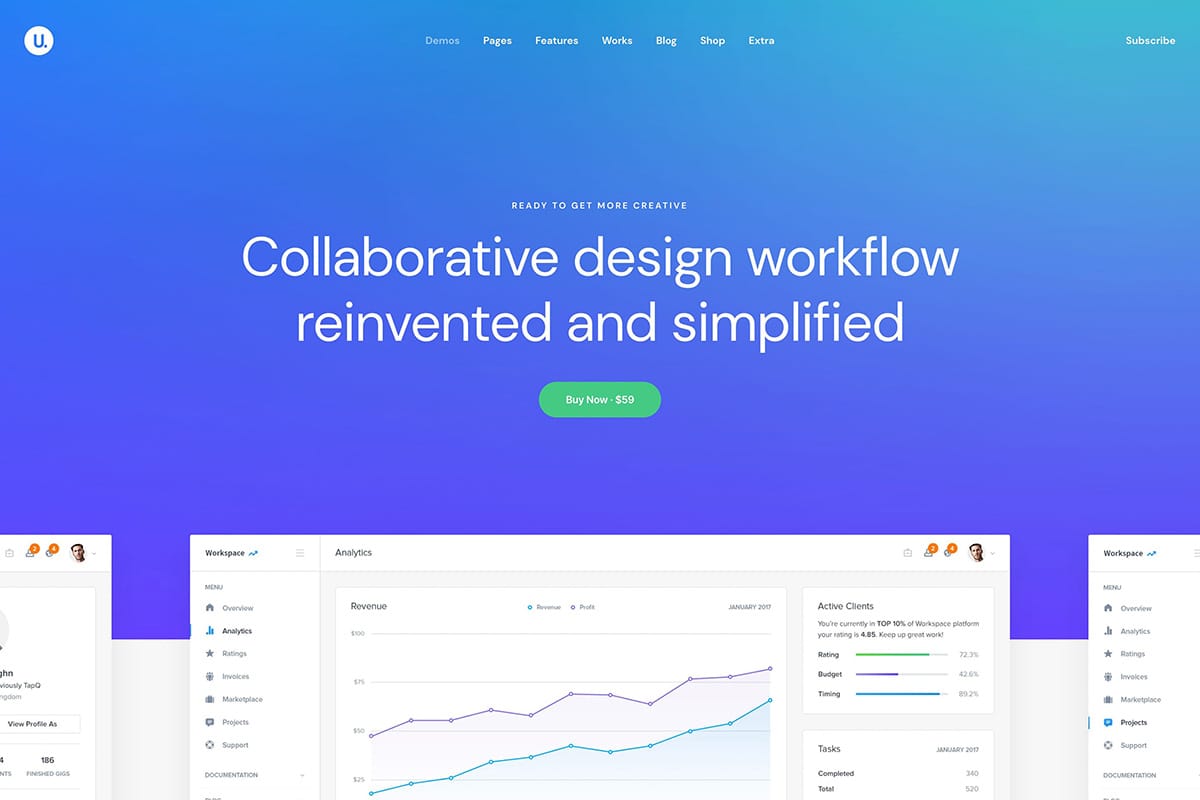 demo homepage Classic Start Up Uncode - Joshua Jackai The #1 Graphic Design Agency For E-Commerce Businesses