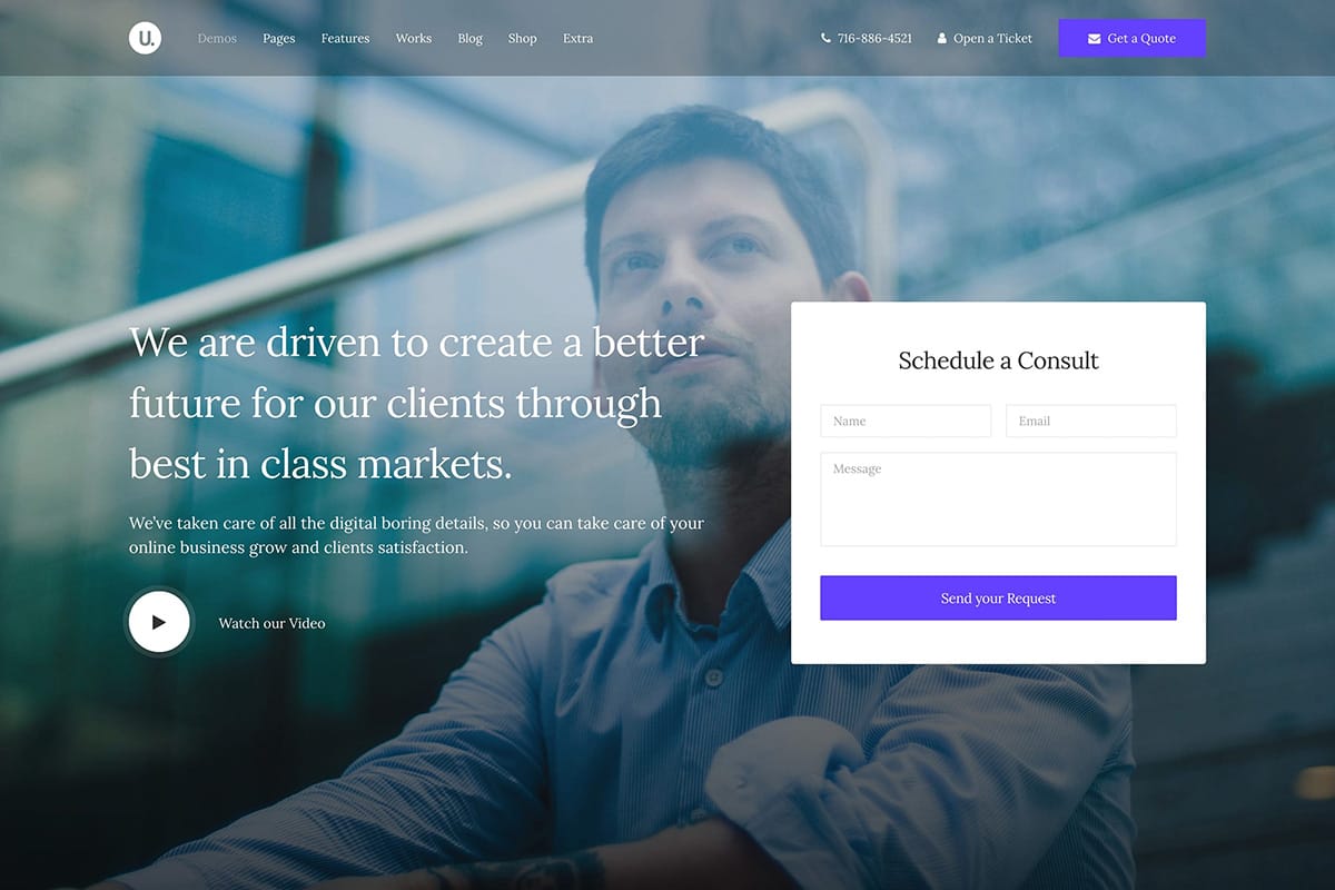 demo homepage Classic Trading Uncode - Joshua Jackai The #1 Graphic Design Agency For E-Commerce Businesses