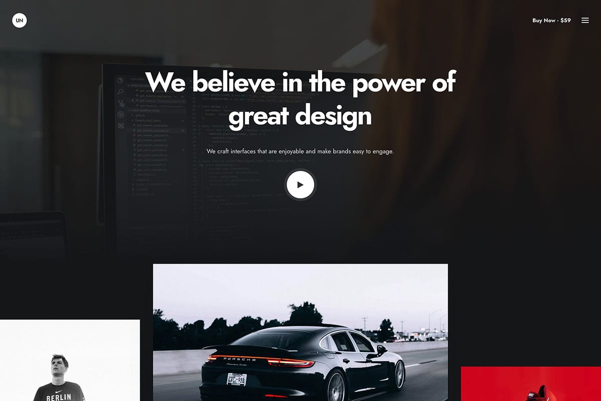 demo homepage Creative Collective Uncode - Joshua Jackai The #1 Graphic Design Agency For E-Commerce Businesses