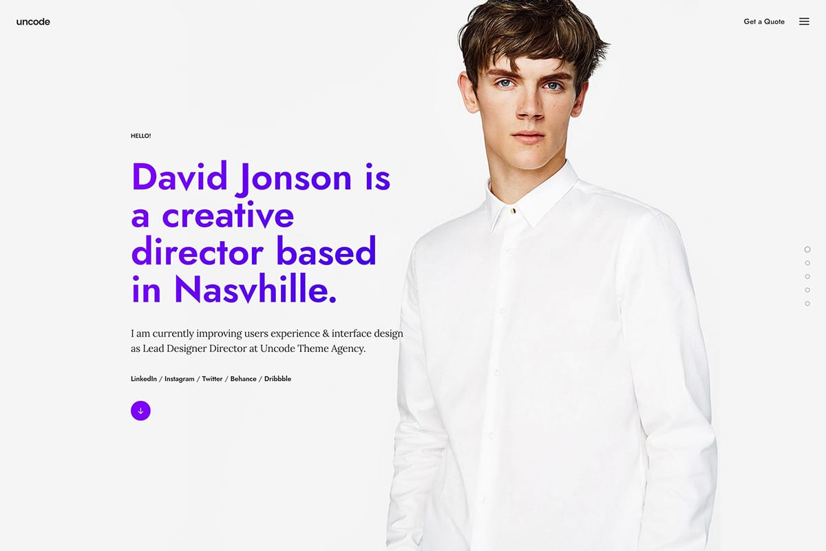 demo homepage Creative Director Uncode - Joshua Jackai The #1 Graphic Design Agency For E-Commerce Businesses