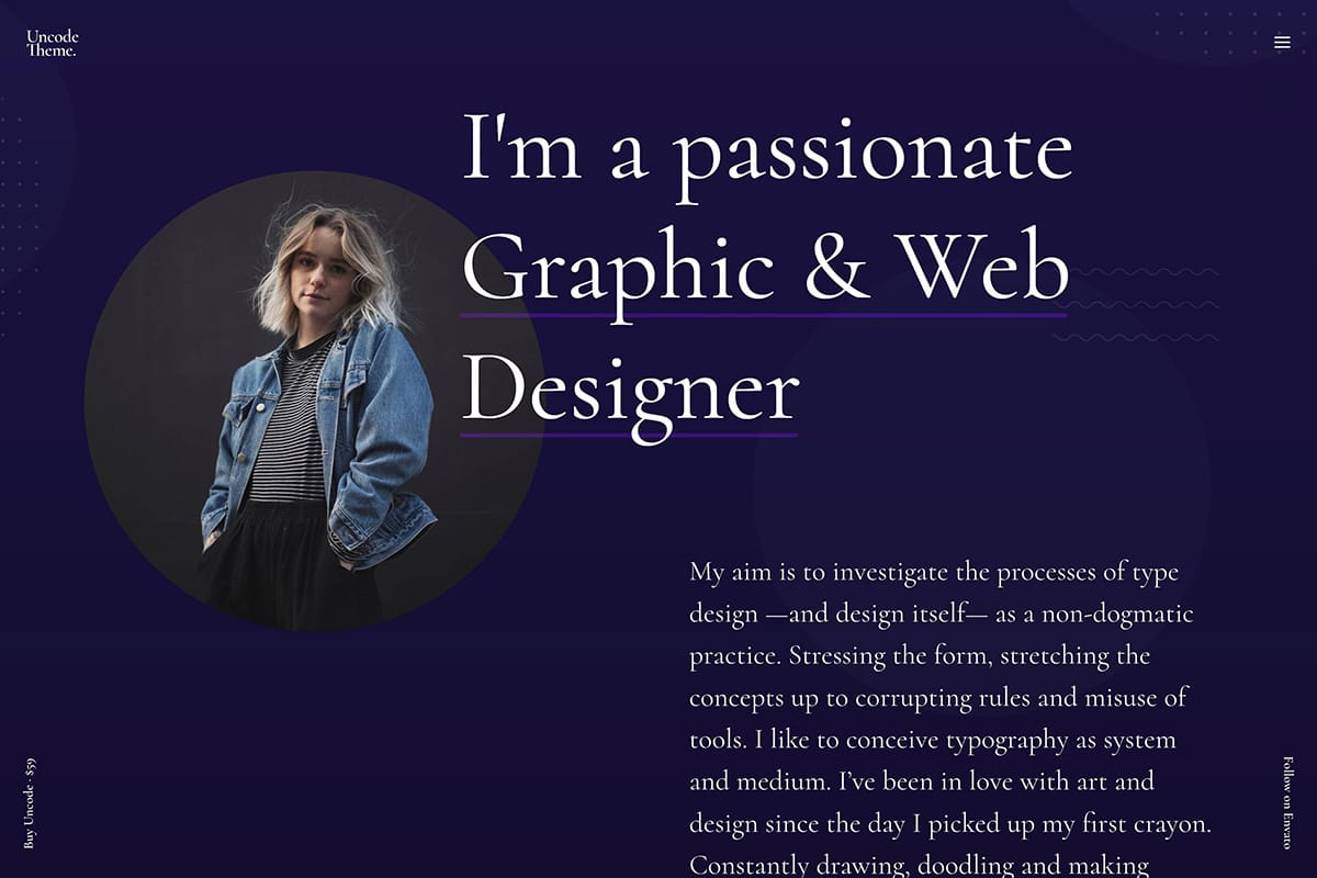 demo homepage Creative VCard Uncode New - Joshua Jackai The #1 Graphic Design Agency For E-Commerce Businesses