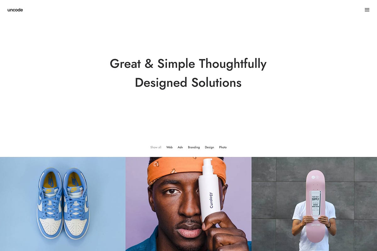 demo homepage Portfolio Agency Uncode New - Joshua Jackai The #1 Graphic Design Agency For E-Commerce Businesses