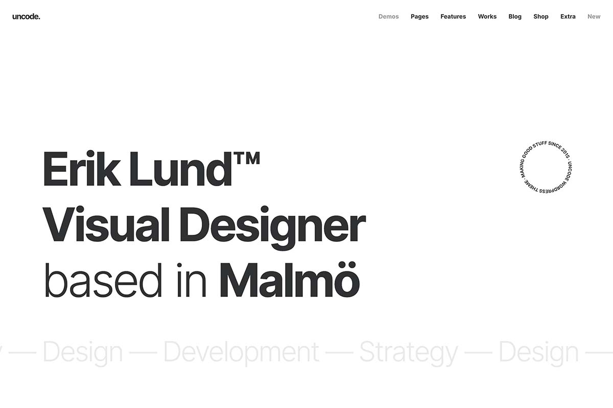 demo homepage Portfolio Designer Uncode - Joshua Jackai The #1 Graphic Design Agency For E-Commerce Businesses