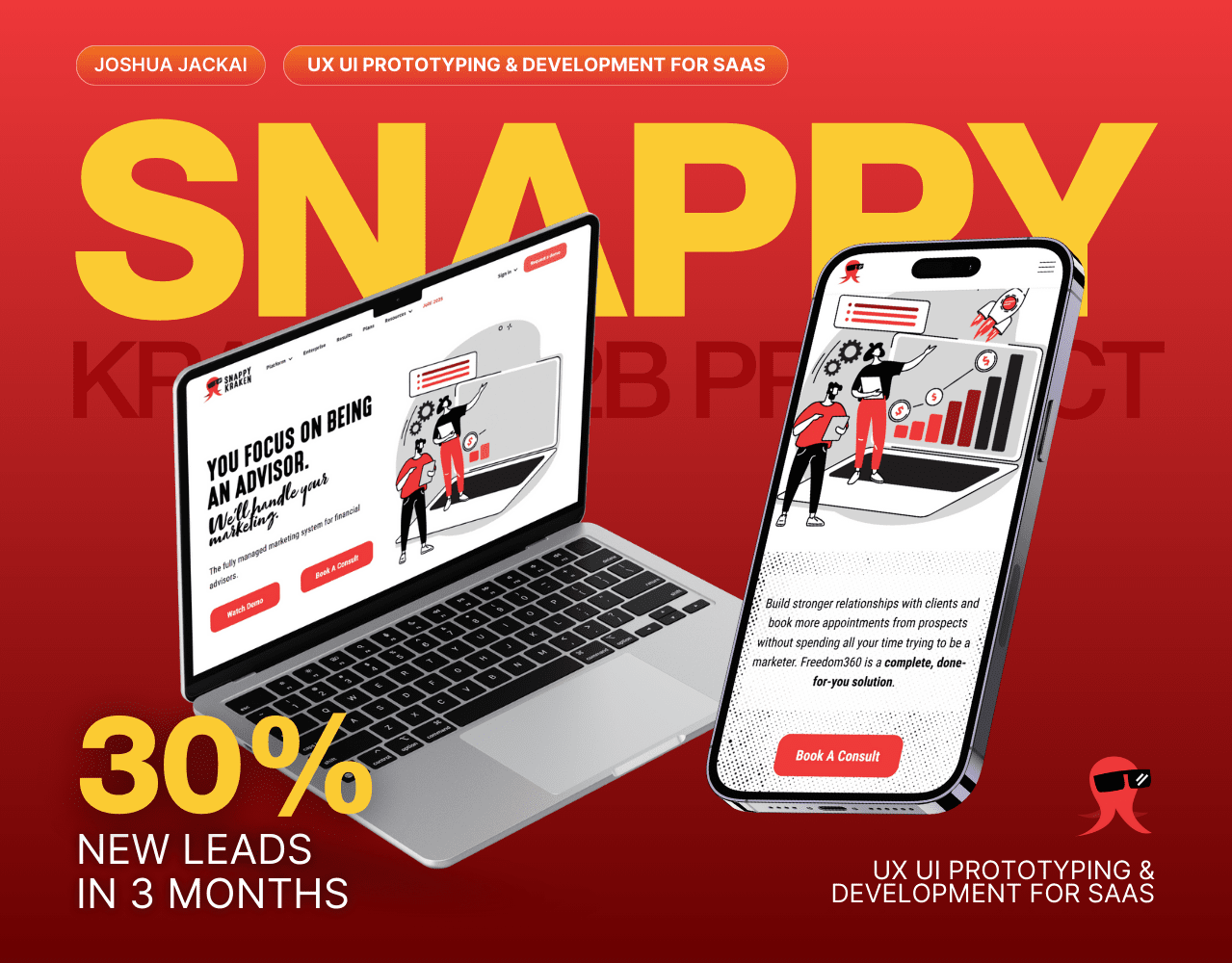 Snappy Kraken Website Re Vamp 4 - Joshua Jackai The #1 Graphic Design Agency For E-Commerce Businesses