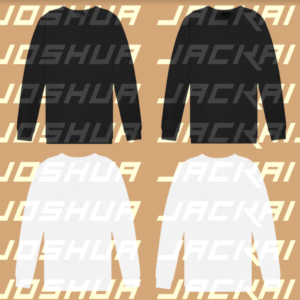 Black & White Long Sleeve Photoshop Template