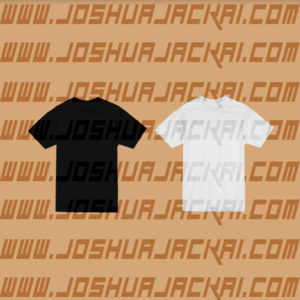 Download Black & White T-Shirt Front Photoshop Template - joshuajackai.com