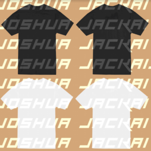 White & Black T-Shirt Photoshop Template