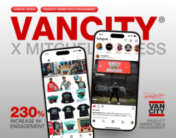Cultural Product Marketing Campaign Specialist 230 Engagement Growth for Vancity x Mitchell Ness Capsule uai - Joshua Jackai The #1 Graphic Design Agency For E-Commerce Businesses
