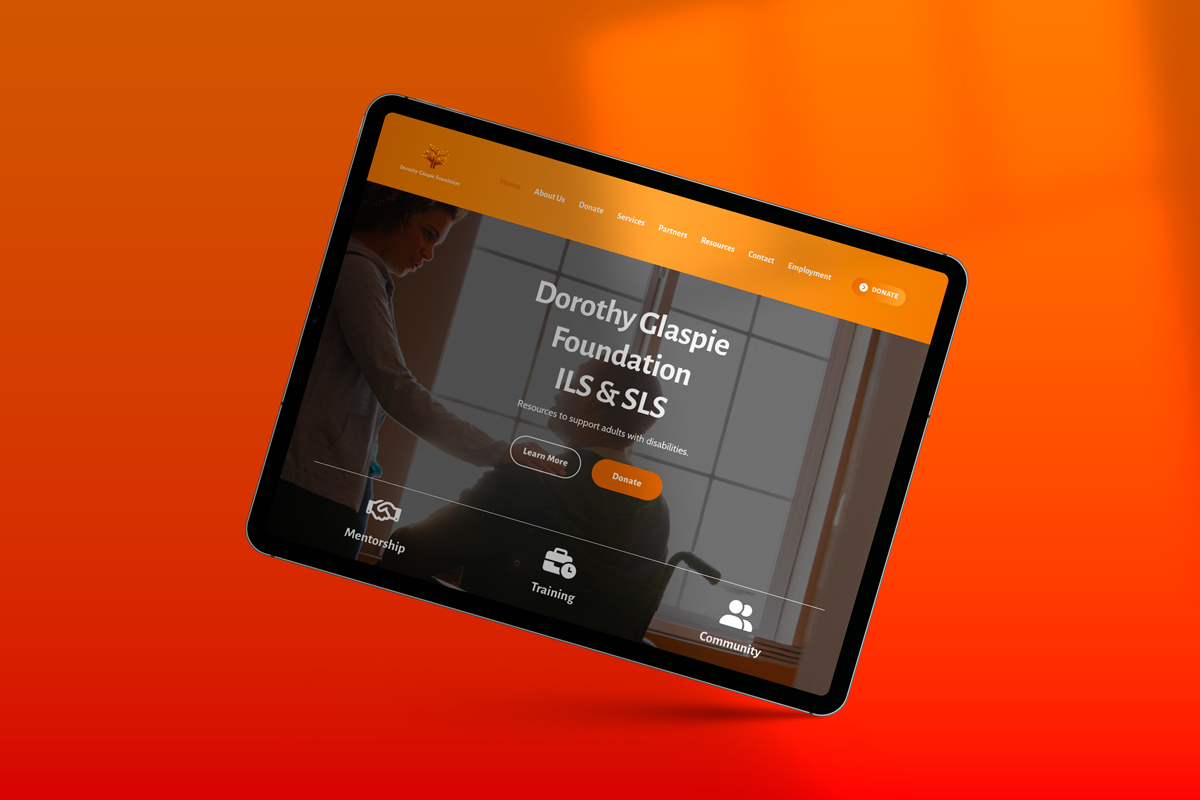 Dorothy Glaspie website design by Joshua Jackai