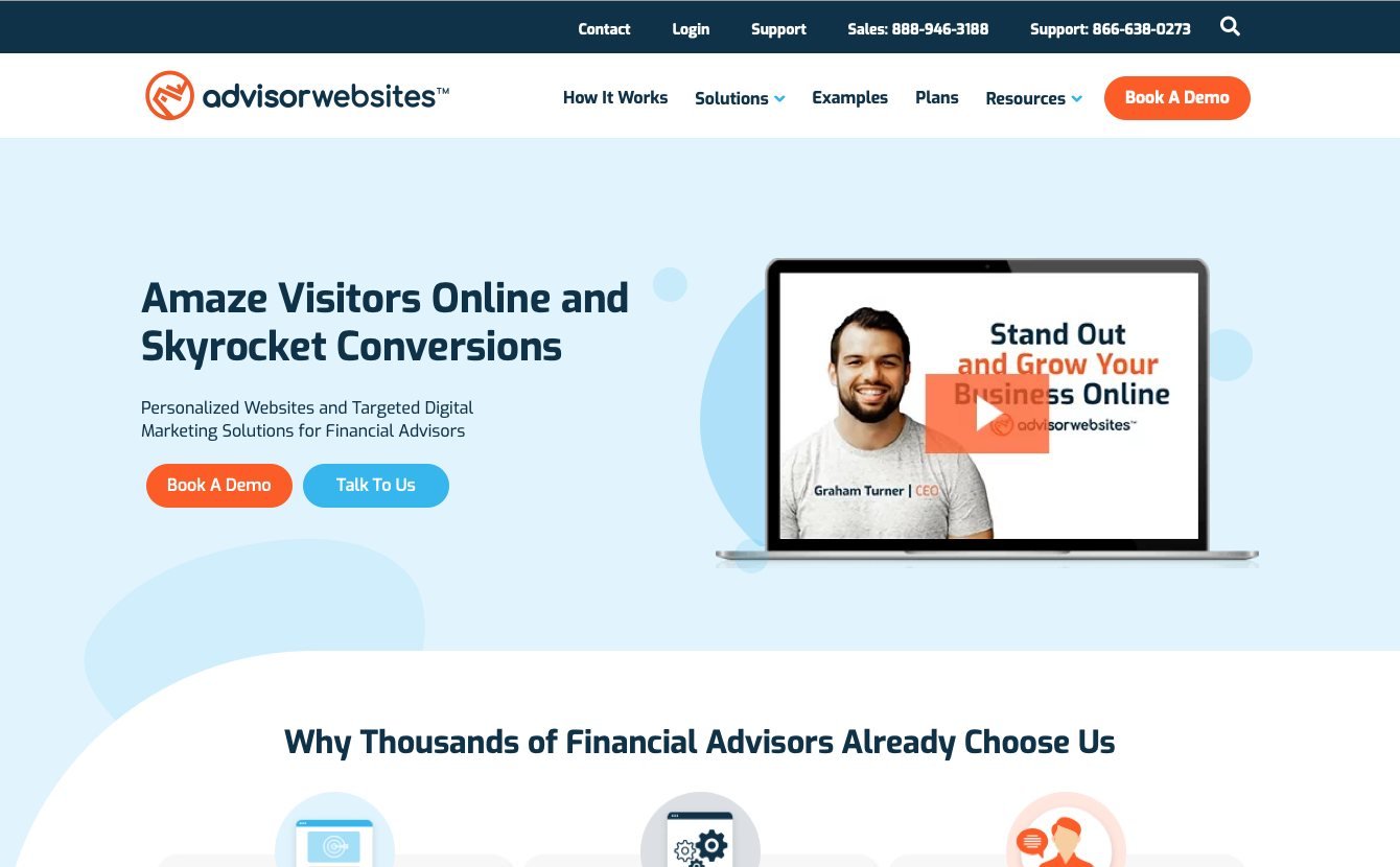 Answer Engine Optimization: How to Write Pages AI Can Quote 3 the Advisor Websites homepage after the redesign