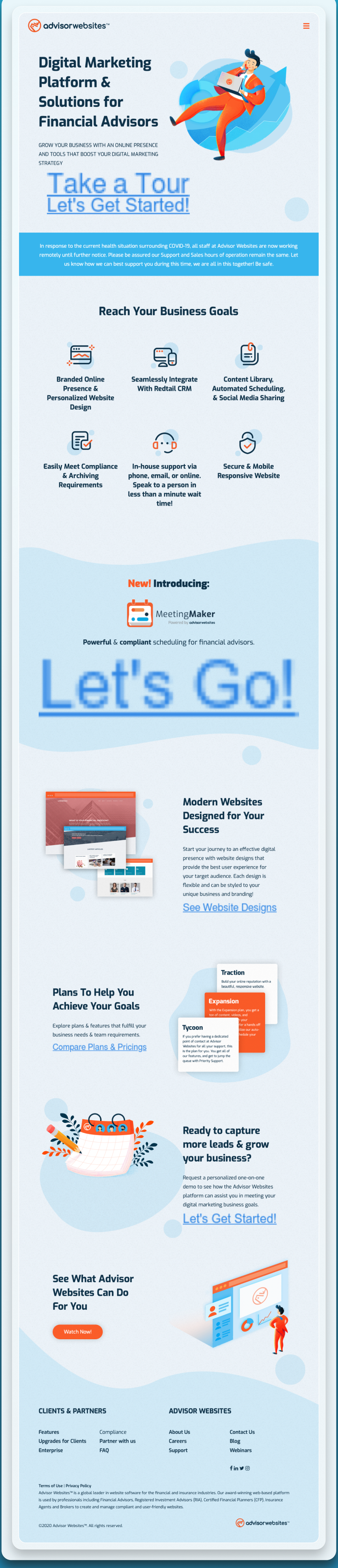 Before: 1 generic landing page serving partner traffic and general traffic identically.
