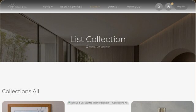 After: Rufous & Co., store