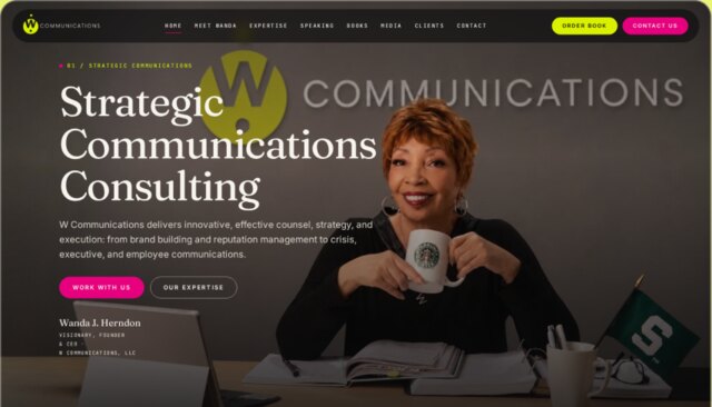 After: W Communications, home