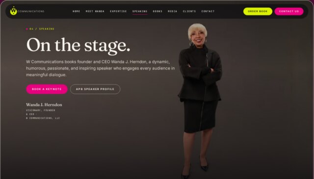 After: W Communications, speaking