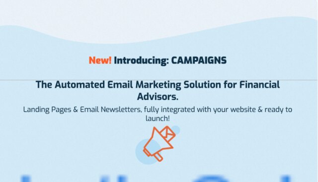 Before: Advisor Websites, homepage