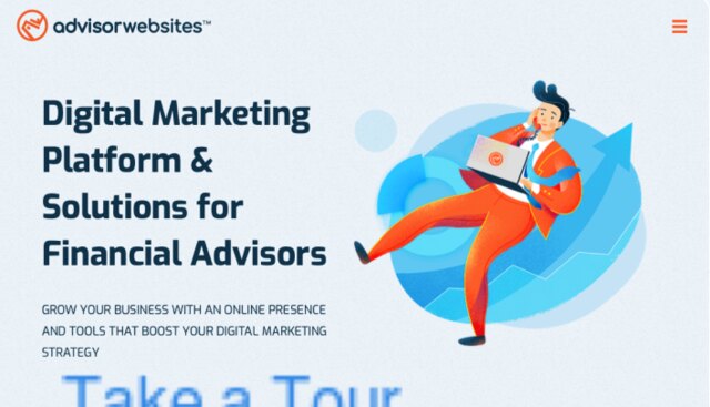 Before: Advisor Websites, personalized page
